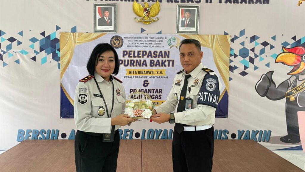 Hikmat dan Penuh Haru, Bapas Tarakan Adakan Pelepasan Purna Bakti Kabapas dan Alih Tugas Pegawai