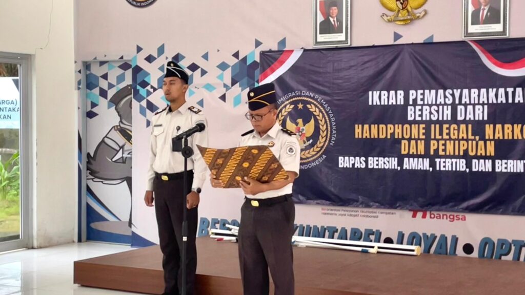 Bapas Tarakan Laksanakan Ikrar dan Penguatan Pengawasan Pemasyarakatan Bersih dari Handphone Ilegal, Narkoba, dan Penipuan
