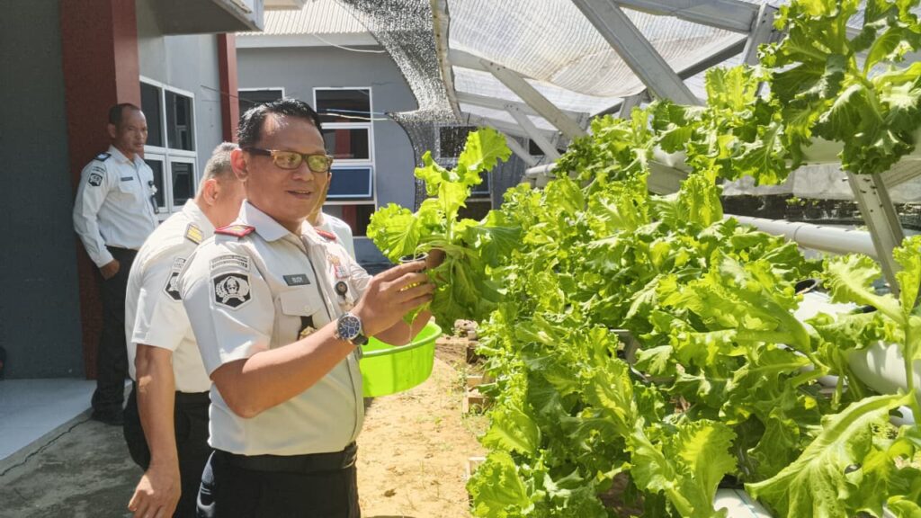 Kabapas Tarakan Tinjau Griya Abhipraya Paguntaka Hidroponik, Dorong Kemandirian Anak Binaan